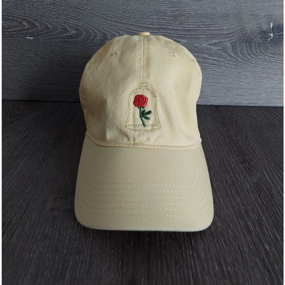 Disney Parks Beauty & The Beast Tale As Old As Time Yellow Baseball Hat